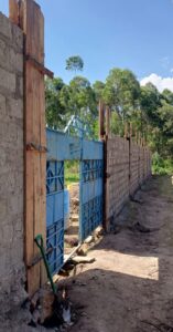 Gate of security fence at rescue center